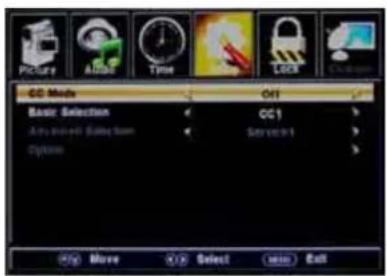 HAIER LE55B1381 - Closed Caption: - 1
