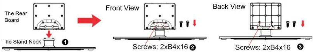 HAIER LE55B1381 - Instructions for fixing TV stand - 2