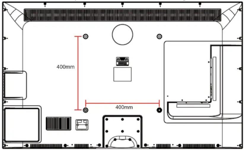 HAIER LE55B1381 - Instruction pour le montage mural - 1