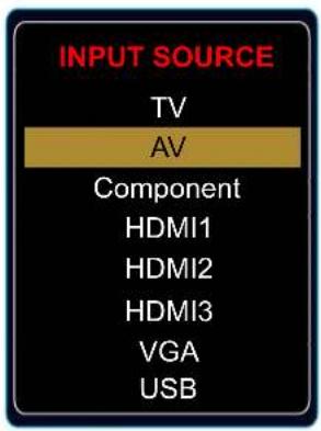 HAIER LE55B1381 - Input Source select - 1