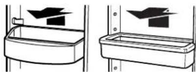 MAYTAG M9BXXGMYM - Pour retarder et réinstaller les portecannettes/balconnets : - 1