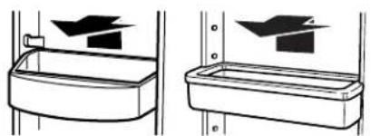 MAYTAG M9BXXGMYM - Para quitar y volver a colocar los estantes/recipientes: - 1