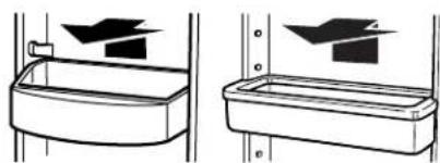 MAYTAG M1BXXGMYB - Para quitar y volver a colocar los estantes/recipientes: - 1
