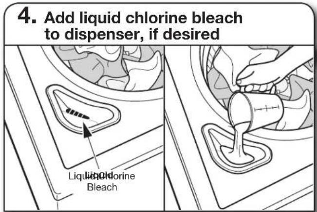 MAYTAG Bravos X MVWX700XL - Using Oxi or color-safe bleach: - 1