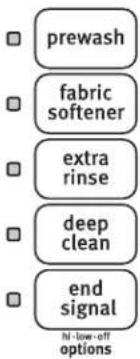MAYTAG Bravos X MVWX700XL - Select cycle modifiers - 1