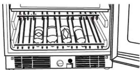 MAYTAG MBCM24FWBS - como almacenar en el refrigerador para bebidas - 1
