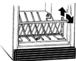 AMANA AQU2003TRW - Pour abaisser et lever la barrière d'entreposage : - 1