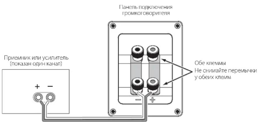 JBL Studio 190 - ОСНОВНОЕ ОДНОПРОВОДНОЕ ПОДКЛЮЧЕНИЕ - 2