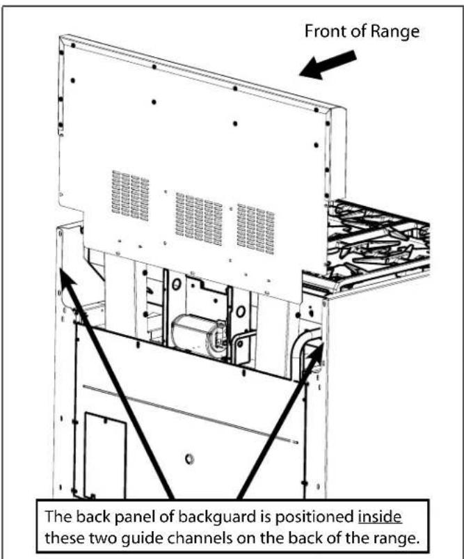 THERMADOR PRL486GDH - Step 7: Backguard Installation - 1
