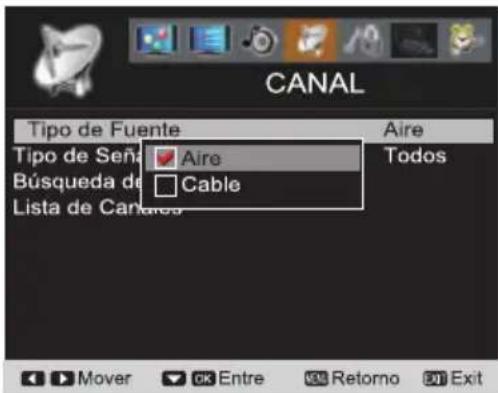SANYO LCD42E40W - BUSQUEDA INICIAL DE CANALES - 1