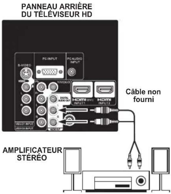 SANYO LCD42E40W - PRISES DE SORTIE AUDIO - 1