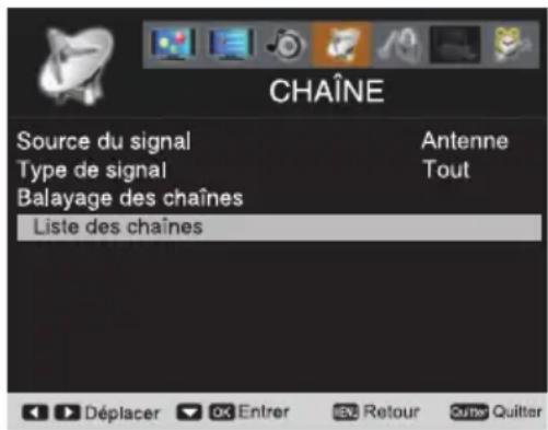 SANYO LCD42E40W - AJOUTER DES CHÂINES À LA LISTE DES CHÂINES - 1