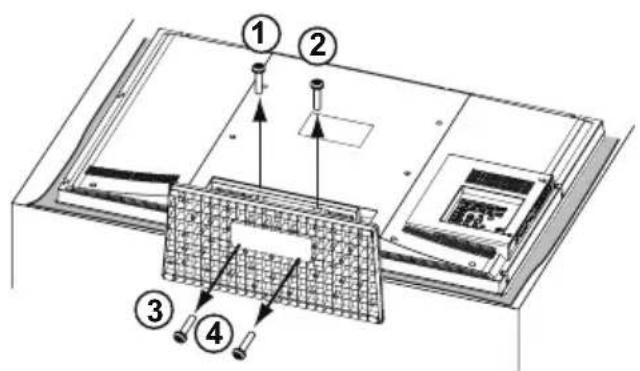 SANYO LCD42E40W - DÉSINSTALLATION DU SOCLE - 1