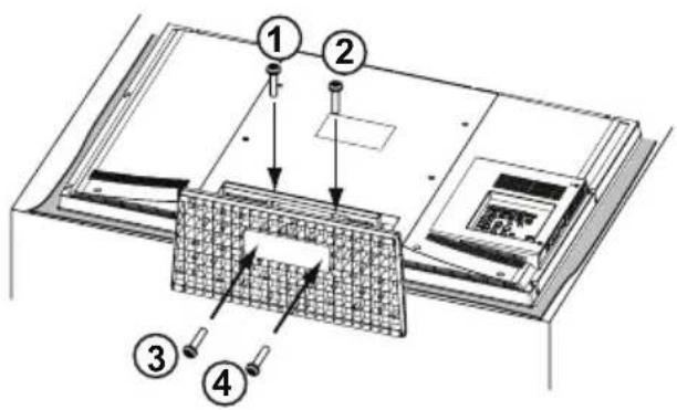 SANYO LCD42E40W - Instalacion del pedestal (42") - 1