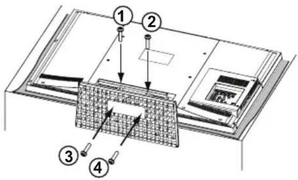SANYO LCD42E40W - Installing Stand Base (42") - 1