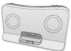 Cyber Acoustics CA492 - Connecting to iPod shuffle or other source - 1