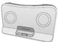 Cyber Acoustics CA492 - Connexion du iPod shuffle ou d'autre source audio - 1