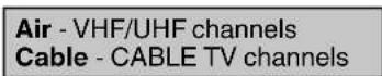 JVC LT32E710 - Air/Cable selection - 1