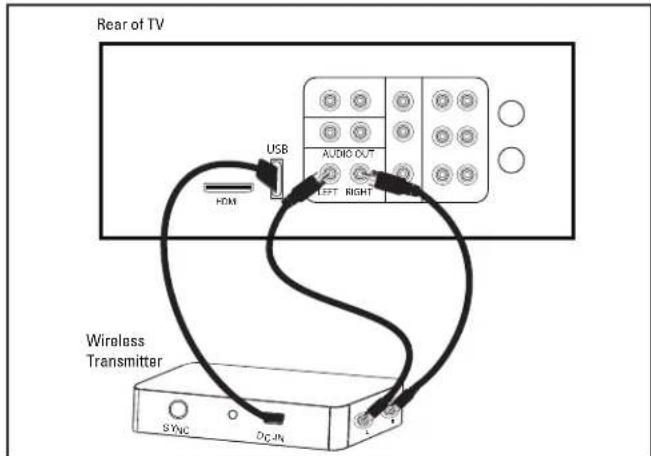 POLK PSWi8M - OPTION #1: TVs with a USB port on the back. - 1