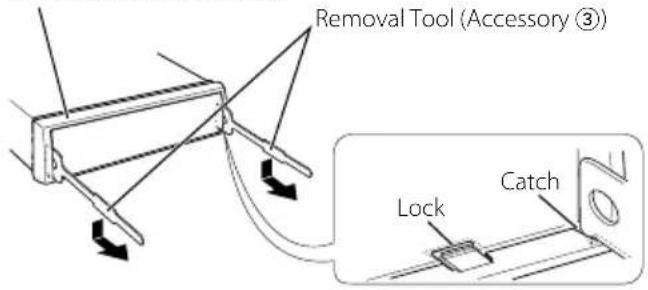 KENWOOD KVT514 - Removing the Hard Rubber Frame (escutcheon) - 1