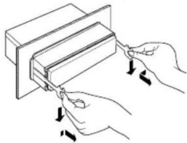 KENWOOD KVT514 - Pour enlever l'unité - 2
