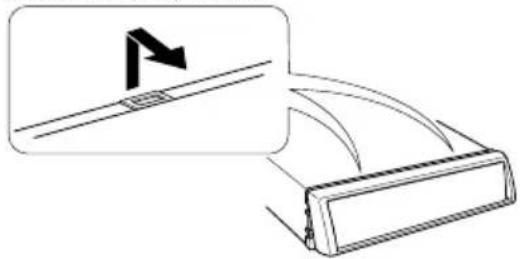 KENWOOD KVT514 - Pour enlever le cadre en caoutchouc dur (écusson) - 3