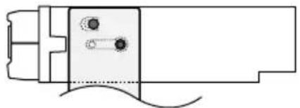 KENWOOD KVT514 - Installation on Toyota Car using Brackets at Holes shown by "●" - 2