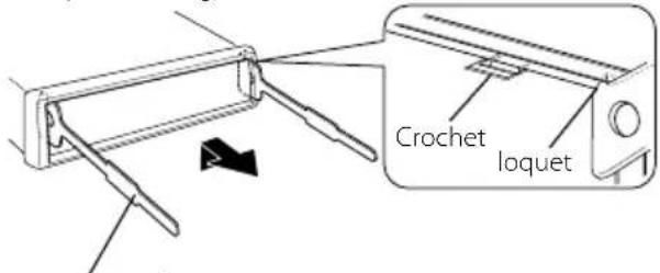 KENWOOD KDCBT645U - Retrait du cadre en caoutchouc dur - 1