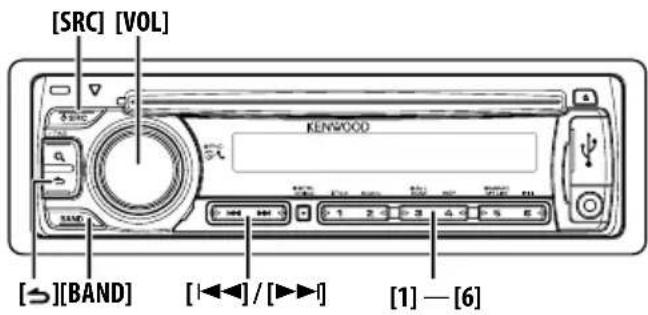 KENWOOD KDCBT645U - Cancelling Direct Disc Search Press the [ button. - 2