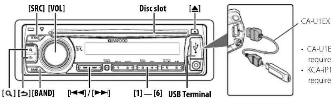 KENWOOD KDCBT645U - Music Disc/Audio File/iPod Operation - 1