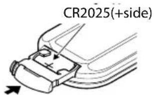 KENWOOD KDCBT645U - Changing the battery of the remote control unit - 2
