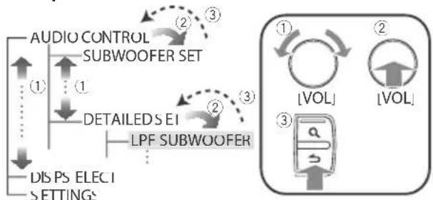 KENWOOD KDCBT645U - Sélectionner la source - 2