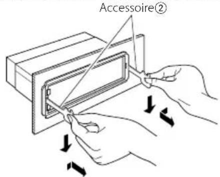 KENWOOD KDCBT645U - Retrait de l'appareil - 1