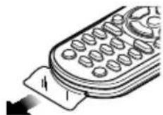 KENWOOD KDCBT645U - Preparing the remote control unit - 1