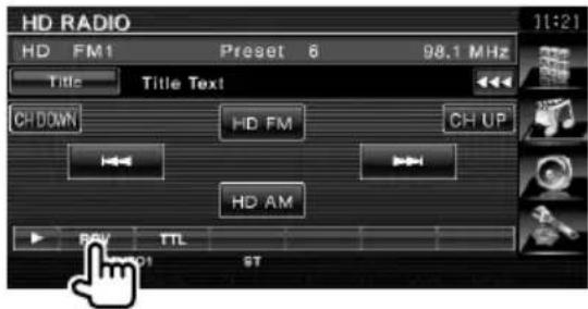 KENWOOD KTCHR200 - Mode de réception - 1