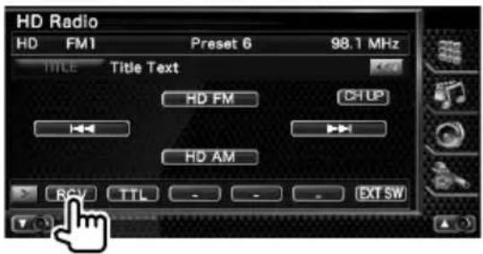 KENWOOD KTCHR200 - Receive mode - 1