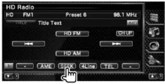 KENWOOD KTCHR200 - Mode de recherche - 1
