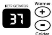 THERMADOR KBUDT4855E - Para regular temperatures de punto de ajuste: - 1