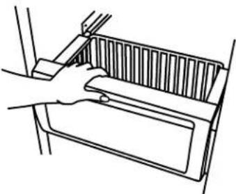 THERMADOR KBUDT4255E - Pour enlever et replacer le panier du congelateur - 1