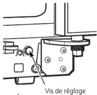 GE GSHS5KGXSS - Pour ajuster les roulettes sur les modèles de les roulettes sur les modèles 23' (33 po de largeur) 25' et 26': - 1