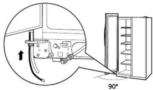 GE GSHS5KGXSS - REMOVE THE FREEZER DOOR (cont.) - 1