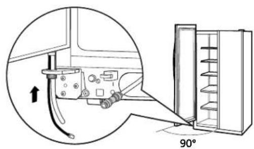 GE GSHS5KGXSS - REMUEVA LA PUERTA DEL CONGELADOR (cont.) - 1