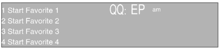 THERMADOR M301ES - To use Favorites: - 1