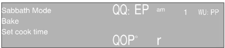 THERMADOR M301ES - To set Sabbath Mode: - 1