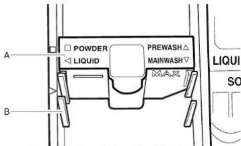 MAYTAG Epic MFW9800TK - Compartmento del detergente para el prelimado Oxi - 2