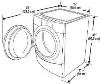 MAYTAG Epic MFW9800TK - Espacios libres de instalación - 1