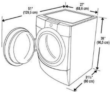 MAYTAG Epic MFW9800TK - Dégagements de séparation à respecter - 1