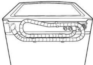 MAYTAG Epic MFW9800TK - Route the Drain Hose - 1