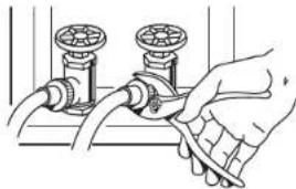 MAYTAG Epic MFW9800TK - Connect the Inlet Hoses - 2