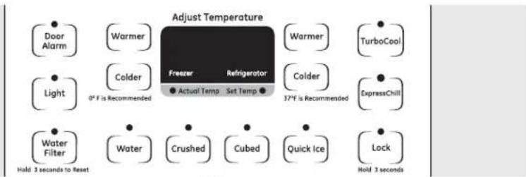 GE GSC22QGTBB - About the temperature controls. - 2